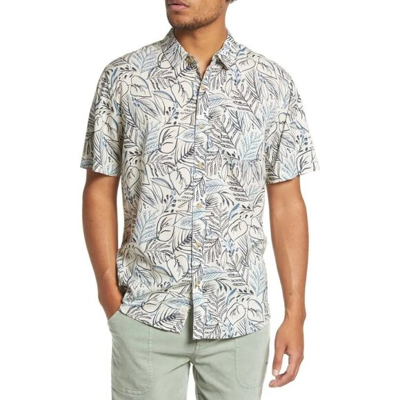 Marine Layer Other - Marine Layer Shirt Mens X-Large White Floral Aloha Hawaii Beach Coastal Casual